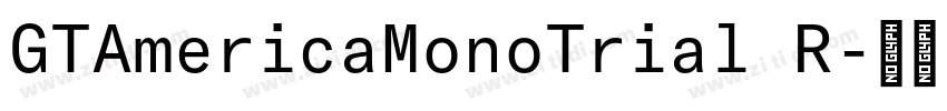 GTAmericaMonoTrial R字体转换